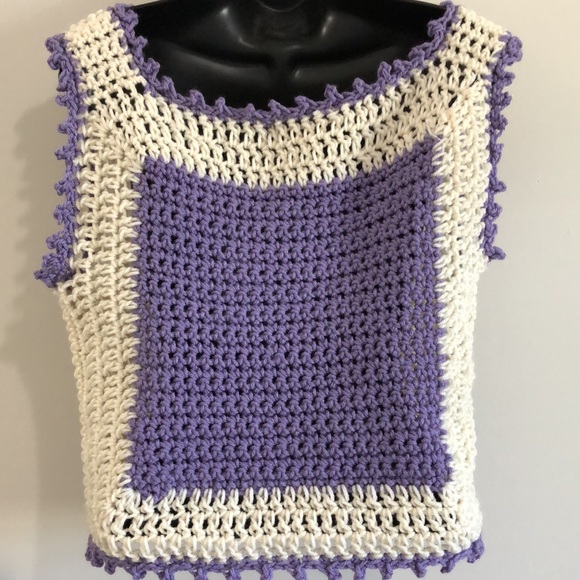 Hand made crochet vest. Made to order. - Picture 4 of 4